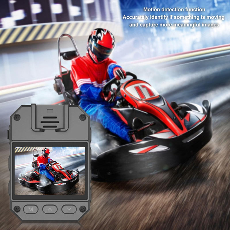 Luqeeg 4K Worn Camera, Design, Night, Motion Detection, Wearable Video Recorder with Back Clip for Law Enforcement