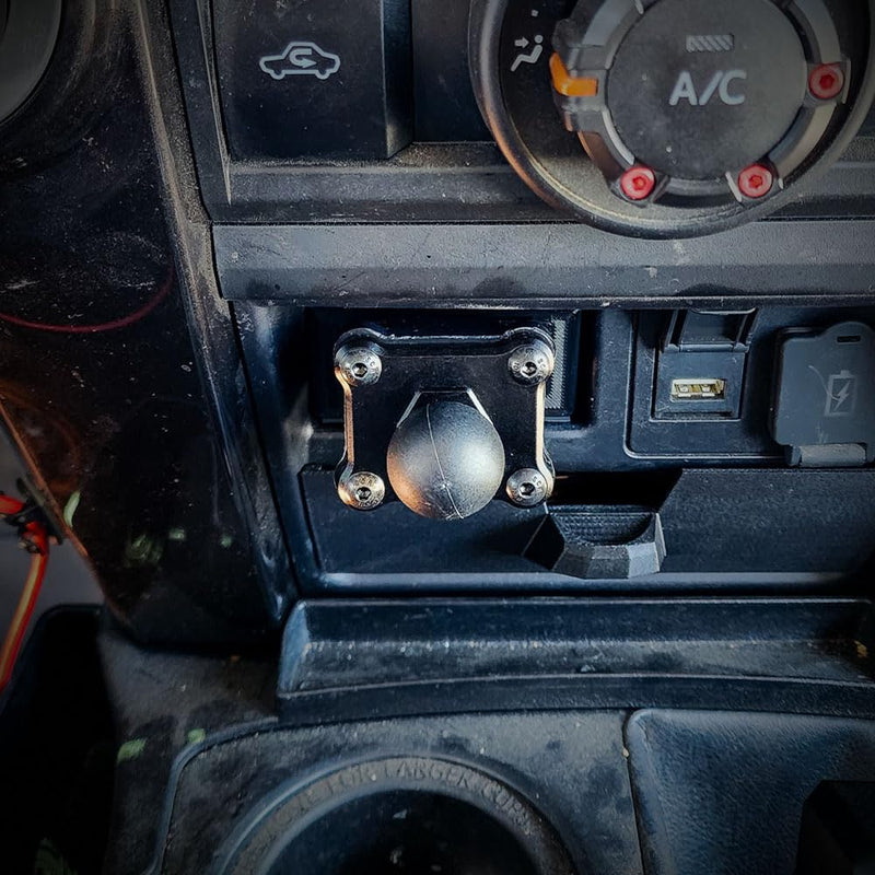 The Stubby Smash Phone Mount Kit w/Basic Phone Holder for 5th Gen 4Runners | 1" RAM Compatible Ball Mount for Dashboard Cubby | 5th Generation 4Runner Phone Holder