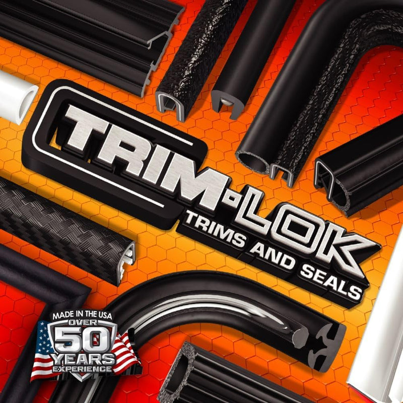 Trim-Lok LK937-25 EPDM Dense Rubber Black Window Locking Gasket, Mates up with Dual Piece Locking Gaskets, Dense EPDM Rubber, 25' Length