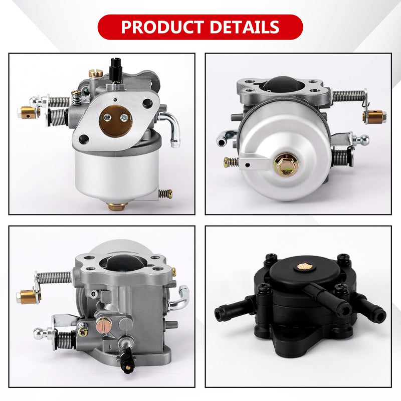 Carburetor for EZGO 295cc Robin Engine Golf Cart Gas Club Car 4-Cycle Engine 1991-UP TXT Medalist Marathon Freedom ST with Fuel Pump, Carb Replace OEM# 72558G01 72558G05 72840G02 26645G01 26645G03