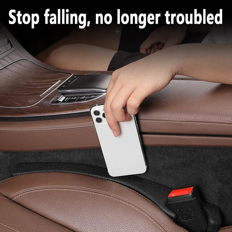 Car Seat Gap Filler Set of 2,Seat Gap Organizer, No Drop Seat Guard,2025 New Car Seat Side Gap Filler Organizer, Drop Seat Guards for Cars (Black 2Pcs) Black