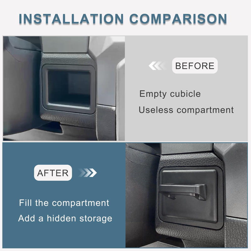 JKCOVER Storage Drawer Tray Compatible with Toyota Tacoma 2024 2025 and 2025 Toyota 4Runner Accessories Center Console Organizer Wheel Cubicle Extra Storage (Patent Design)