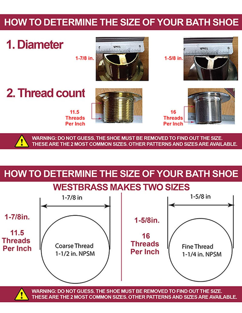 Westbrass A398RK-62 1-1/2" NPSM Coarse Thread Mushroom Tip-Toe Bathtub Drain Stopper with Illusionary Overflow Faceplate, Matte Black