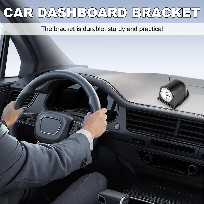 Car 2" 52mm Single Hole Dash Gauge Pod Holder, Single Gauge Swivels 360 Degrees Dashboard Pod Mount, Universal ABS Plastic Housing Pod Meter Cup Gauge to Vehicle's Dash