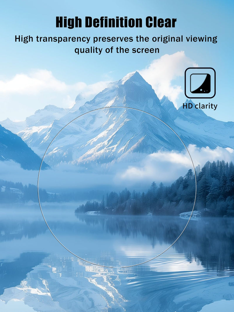 2-in-1 Screen Protector for Insta360 Mic Pro Transmitter & Receiver | 9H Tempered Glass Film Impact Resistance Anti-Fingerprint High Sensitive, 9-PCS