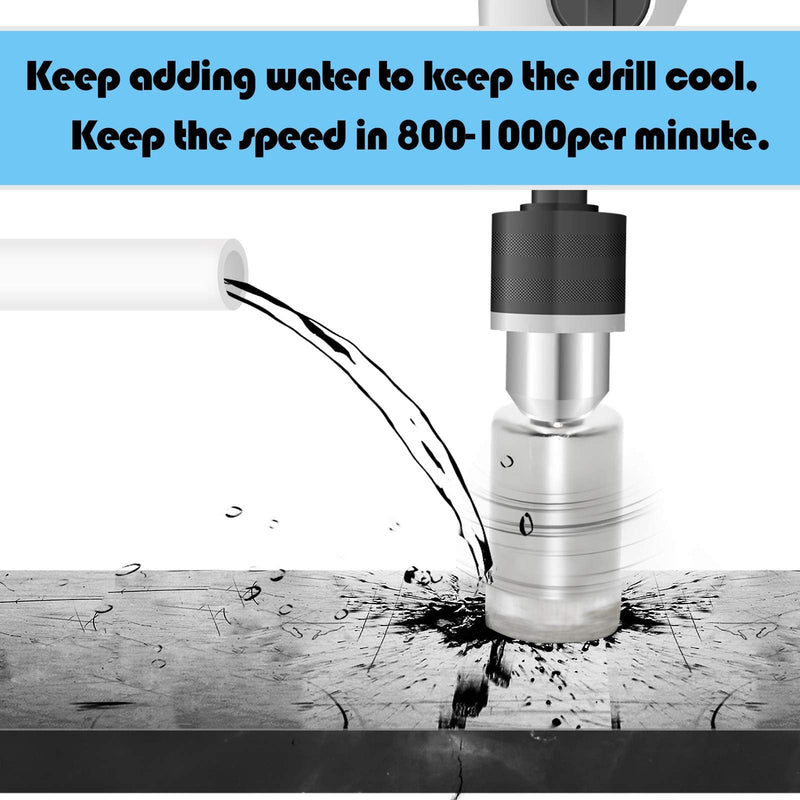 Flyshop 5-3/4" 145mm Diamond Tipped Metal Hole Saw Drill Bits | For Ceramic Tile, For Glass, For Marble
