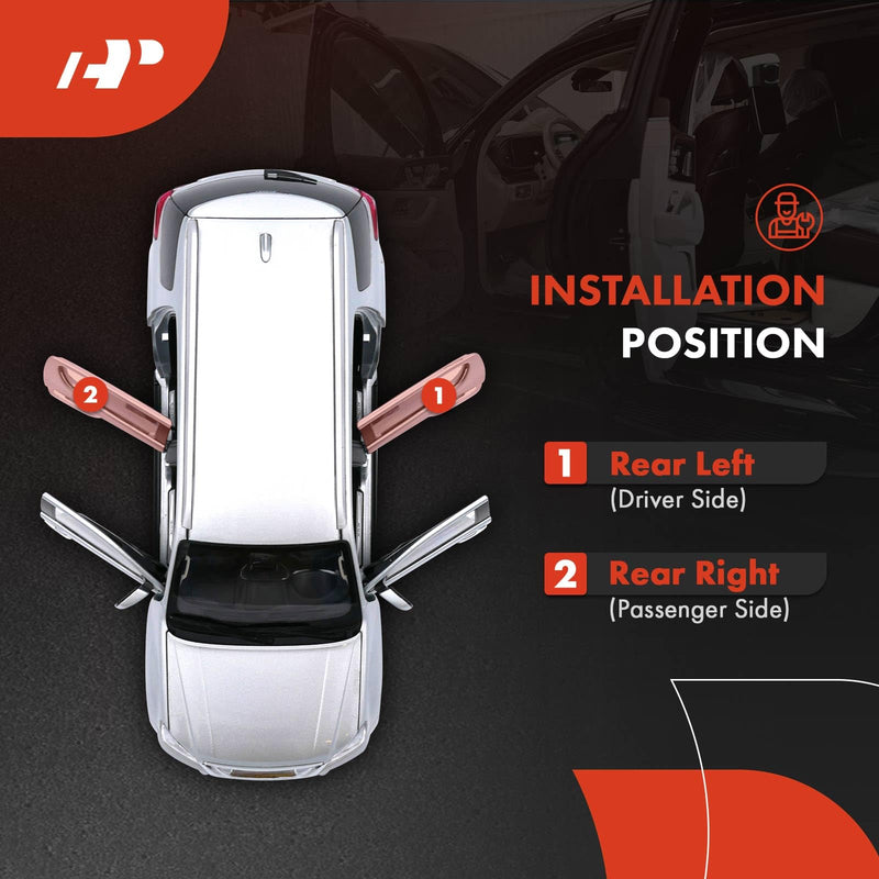 A-Premium Door Check Fit for Chevrolet Trax 2012-2025 Opel Mokka Vauxhall Mokka Buick Encore Assembly, Rear Left & Right, A Set of 2