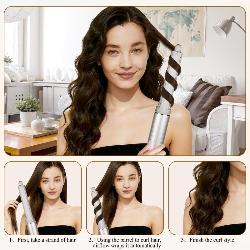  [AUSTRALIA] - 30mm/ 1.2-Inch Long Curling Barrel for Shark Flex Style Attachments | Long Hair Curling Roller, Compatible with Shark FlexStyle HD400 Series, Hair Curler Attachment for Tight Defined Curls 30MM