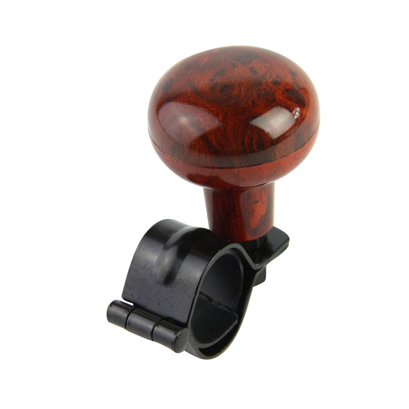 Woodgrain Steering Wheel Spinner Knob | Universal Fit for All Cars, Trucks, Semis, Tractors, Boats, Golf Carts | Suicide Power Handle Accessory