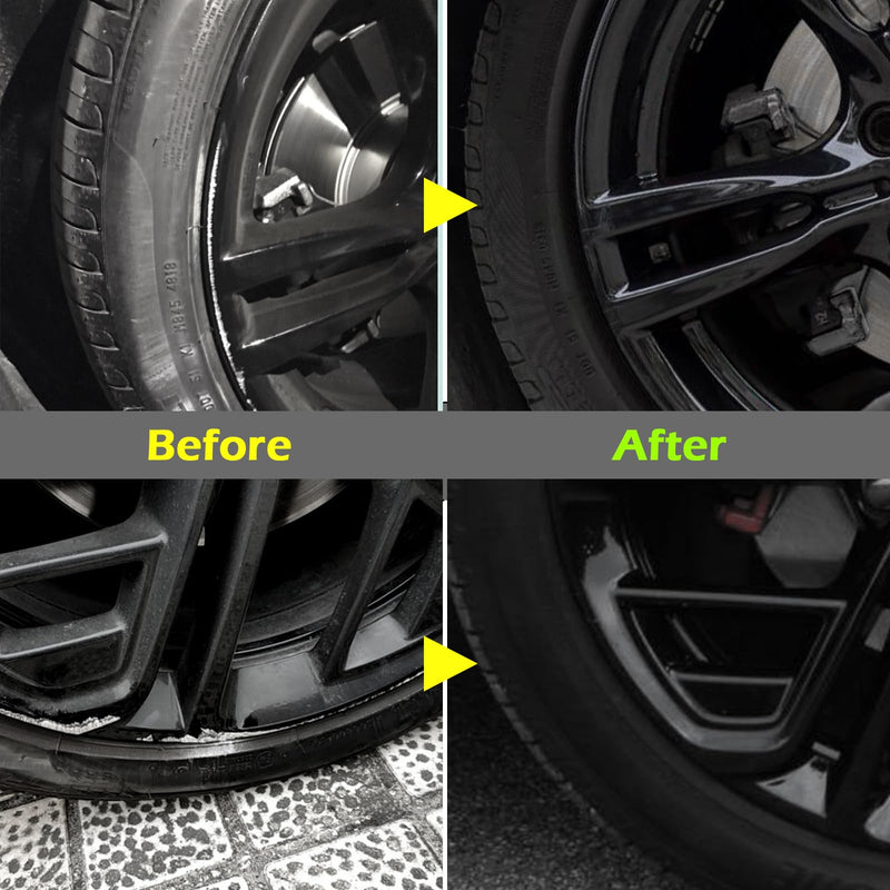 FOLLOWIN Gloss Black Rim Touch Up Paint for Cars, Wheel Rim Paint Repair Kit,Automotive Rim Scratch Repair,Repair Rim Curb Rash 1OZ(30ml)