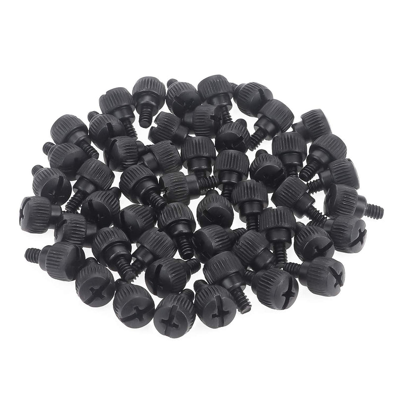 50 Pieces 6#-32x5 Computer Case Thumb Screws, Black