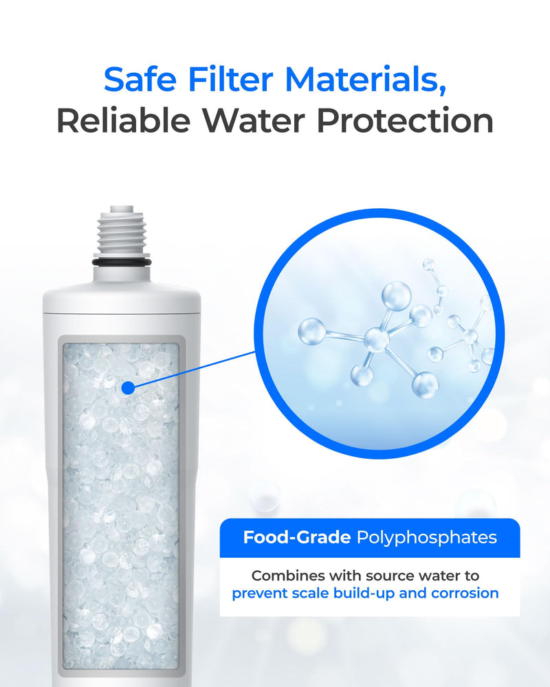 Waterdrop AP431 Replacement Cartridge for Aqua-Pure AP431, Pack of 1 | Hot Water Scale Inhibitor for AP430SS, Prevent Scale Accumulation and Protect Water Heaters