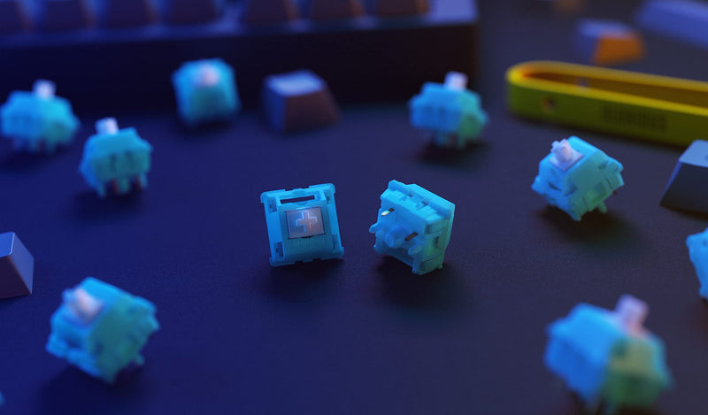 Glorious Lynx Switch (LUBED) - 36x Linear PCB Mounted 5 pin Switches for Mechanical Keyboard - Linear Keyboard Switches - Pre Lubed Switches Lynx (Linear)