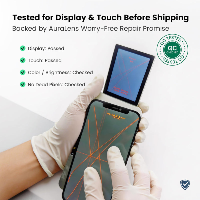 AuraLens for iPhone 11 Screen Replacement Kit LCD Touch Display Assembly | A2111 A2221 A2223, FHD INCELL Digitizer 6.1 Inch, COF, Pre-Tested, Repair Tools, Waterproof Adhesive, Magnetic Screw Pad