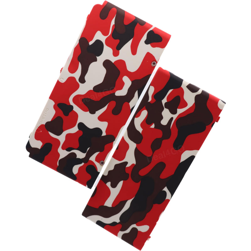 Deal4GO Front & Back Housing Casing Shell Top & Bottom Cover Plate Replacement for Nintendo New 3DS Console - Camo Red