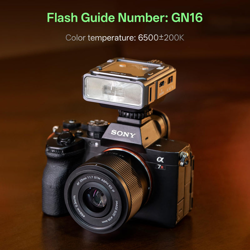 VILTROX Spark Z3-S TTL Camera Flash for Sony, Retro Hot Shoe Flashes with TTL & Manual Modes, USB-C Rechargeable Compact Speedlite with Adjustable Brightness, Detachable Softbox, Gray Spark Z3-S-Gray