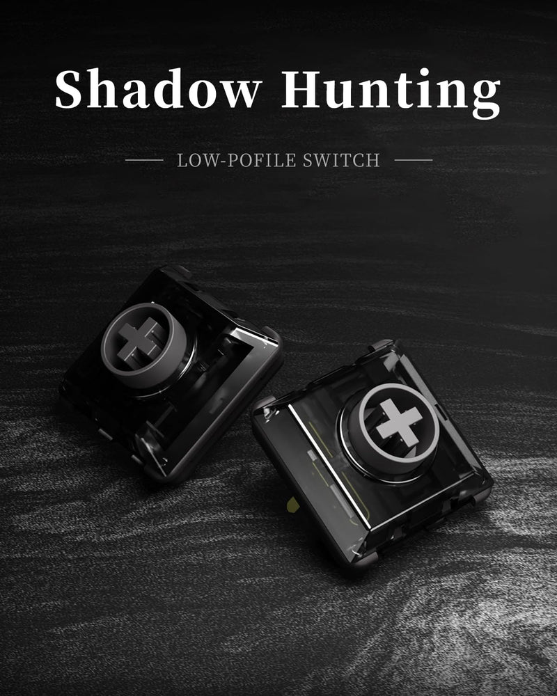 Kailh Shadow Hunting Switch Customized Low Profile Switches for Cosmoxgaming All-Button Leverless Controller & Mechanical Keyboard (20 PCS) (Shodow Hunting Switch)
