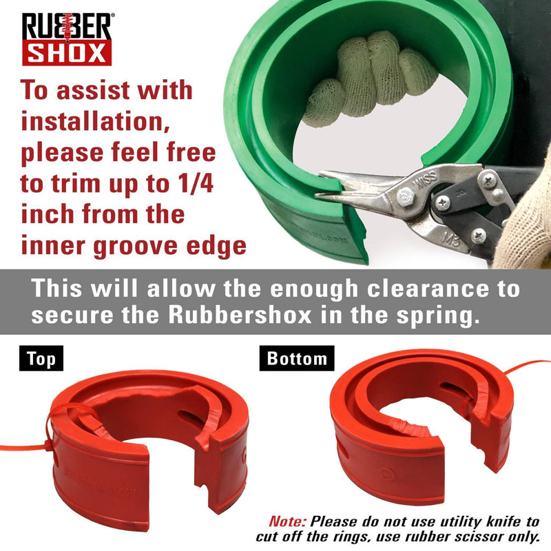 U.S. RubberShox DuraTPE Series Front-Rear Car Coil Spring Buffer Cushion/Automotive Suspension Shock Absorber Retainer Performance Booster Kit Universal Type A-F Vehicle Auto Parts (CSB Pro, D) CSB Pro