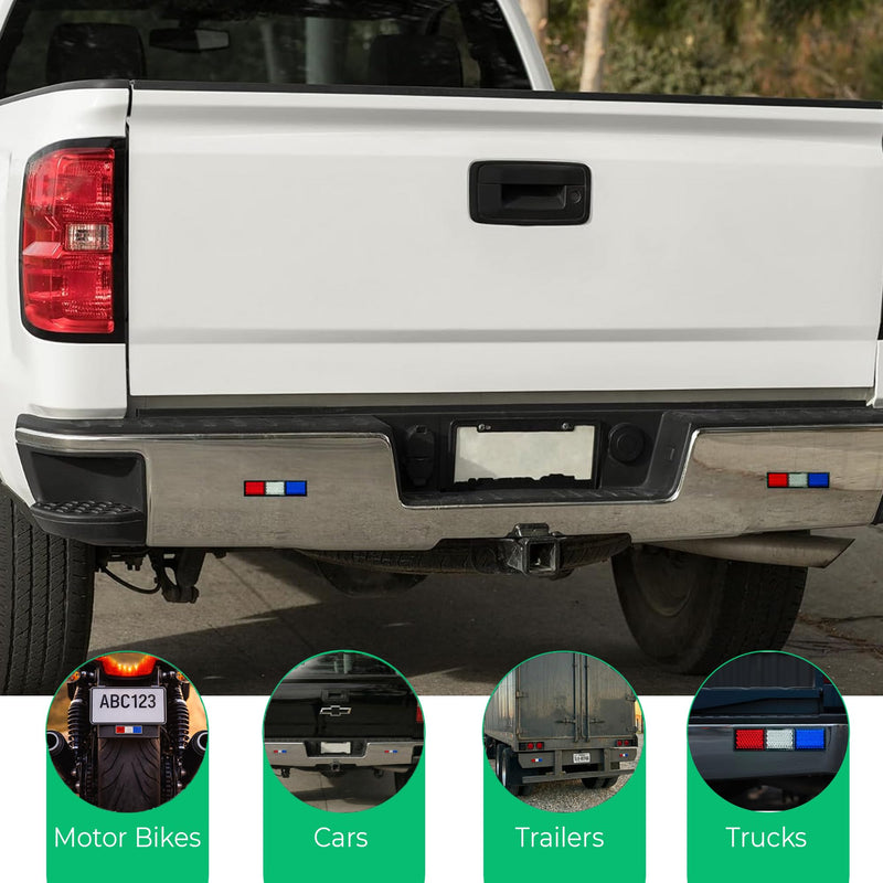  [AUSTRALIA] - P.S. I Love Italy USA Flag Reflective Car Sticker – USA Colors Bumper Stickers, Peel and Stick Automotive Exterior Reflector for Bumper, Fender, Wheel Arch, SUV, Pickup Truck & Trailer 5