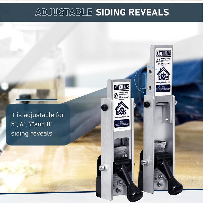 Siding Installation Tools, Siding Mounting Kit for Use with 5/16-Inch Fiber Cement Sidings, Sidings Tools with Adjustable Reveals, Aluminum Body, 2 Pac 5/16-Inch Thickness