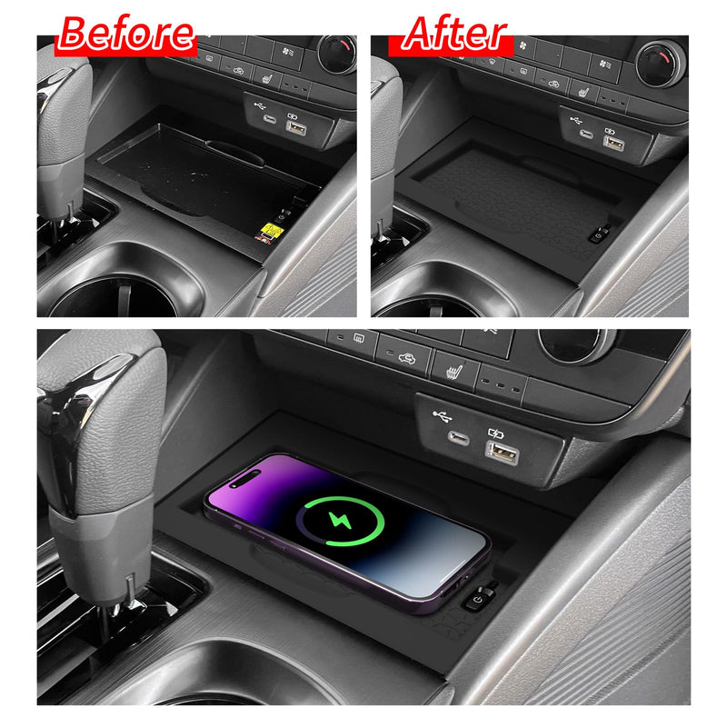 SMABEE Center Console Wireless Charging Pad for Subaru Outback 2026 | 2026 Outback Accessories,Wireless Phone Charging Pad,Center Console Liner,Non-Slip Pad Accessoriesm,Premium Only,Silicone