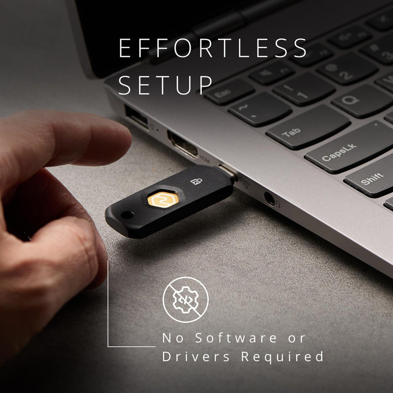 Kensington VeriMark NFC+ USB‑C Security Key, FIDO2/WebAuthn Hardware Authenticator for Passwordless Login, Works with Windows, macOS & Chrome OS, K64739WW | FIDO2/WebAuthn hardware authenticator, passwordless login, NFC and USB-C, works with Windows, m...