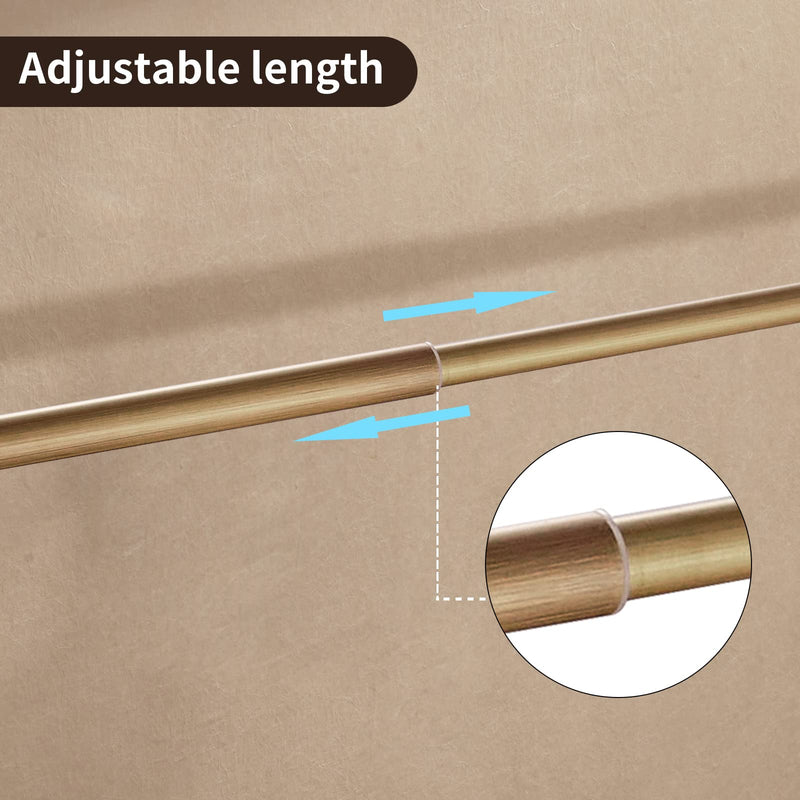 Leyden Antique Towel Bar,Adjustable Towel Holder Rod Brass Bathroom Accessories Expandable 16.73 to 29.13 Inch Vintage Wall Mount Single
