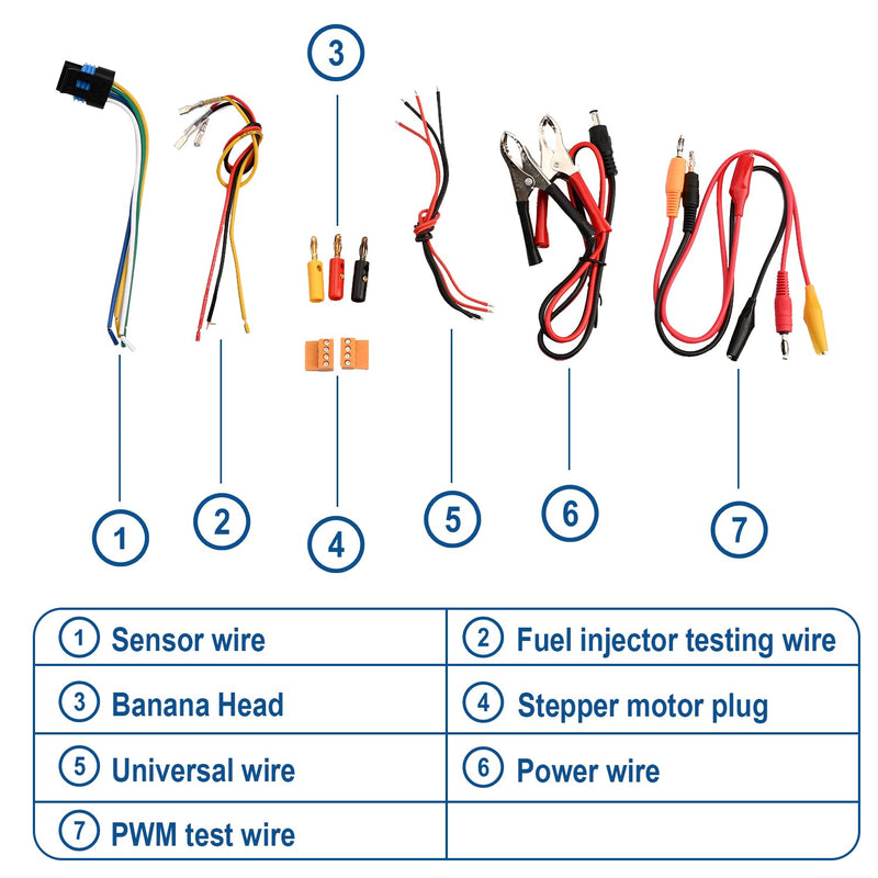  [AUSTRALIA] - QDB-4A Ignition Coil Tester, Automobile Actuator Drive Detector, Drive Fault Tester for Test Including Injector Solenoid Valves Idle Stepping Instrument Urea Pump Motors Driver Treasure