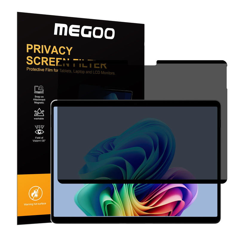 Megoo Privacy Screen Protector for Surface Laptop 7 15 Inch, Anti-Spy, Anti-Glare, Blue Light & UV Blocking, Magnetic Nano Technology, Removable Design Laptop 7 15"