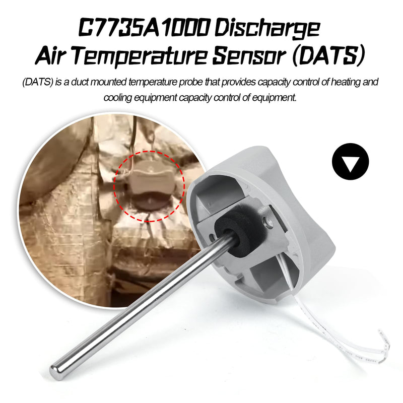 New C7735A1000 Discharge Air Temperature Sensor Replacement, CECOMINOD032202, Thermostat Controllers Compatible with Honeywell Zone Controller