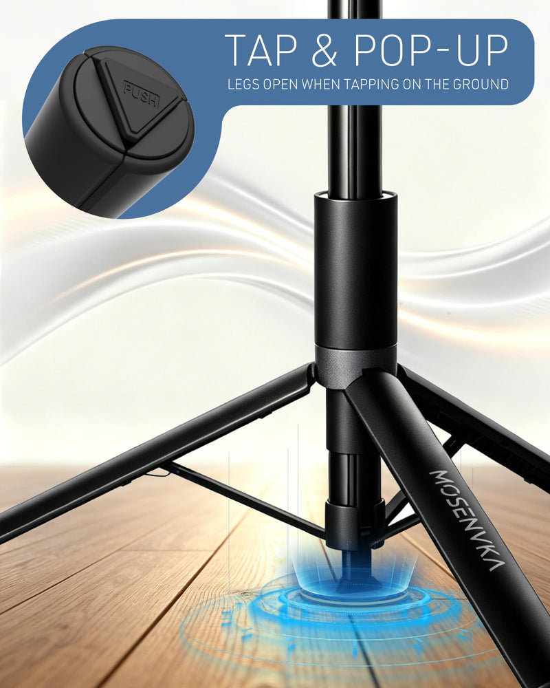 65'' Selfie Stick Tripod for DJI Osmo Action 6/Osmo Nano Accessories | Auto Pop-Open Tripod, Magnetic Quick-Release Adapter Mount 360° Adjustable | 2-in-1 Extended Rod | Portable for Travel Vlog