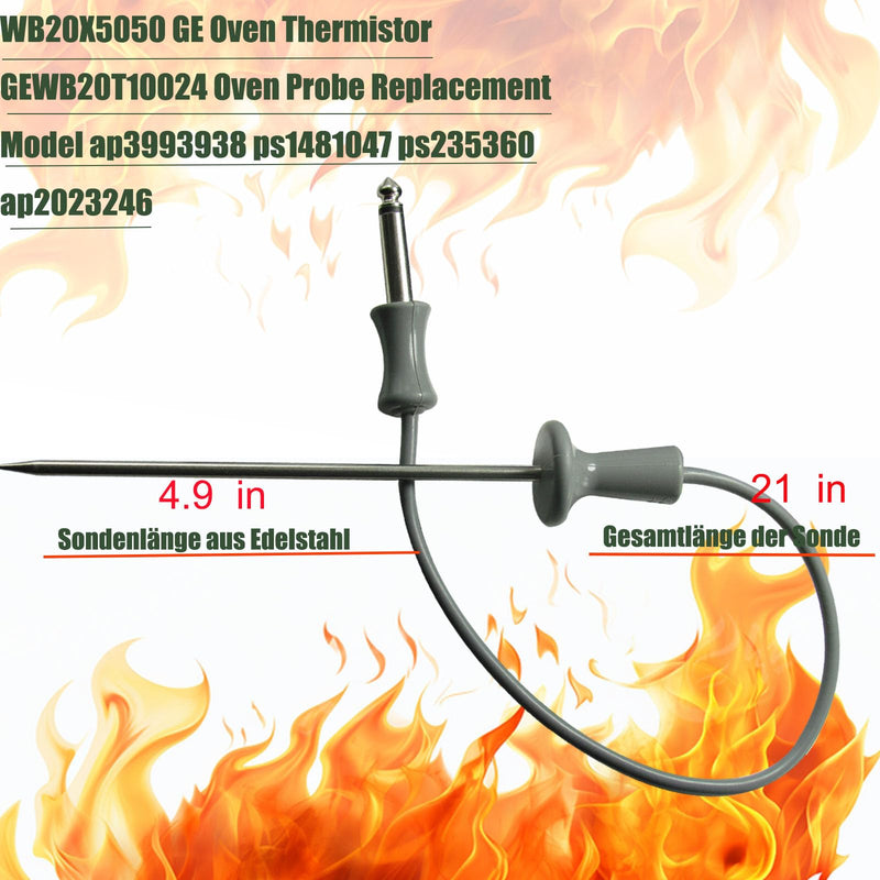 GE WB20T10024 Oven Meat Probe for WB20T10024 WB20X5050 Cafe Oven Probe OEM