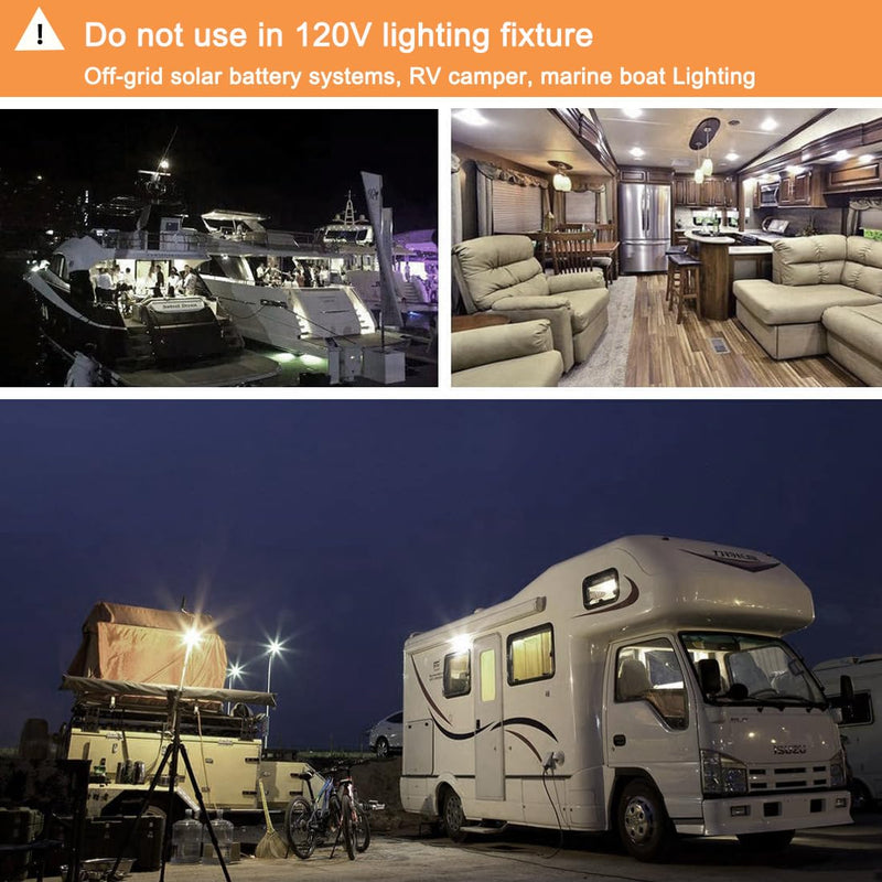 KAKEMONO 12 Volt 1383 1139 RV Led Light Bulbs BA15s 4W 20-99 1141 1156 12V Vanity Replacement for Camper Trailer Motorhomes Marine Boat Interior Lighting, Daylight White 5000K,Pack of 3 5000k Daylight White