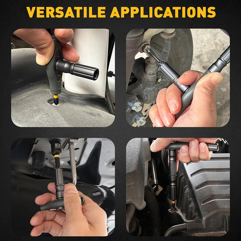 46 in 1 Magnetic Ratchet Screwdriver Set, Multi-Bit Screwdriver Kit, Nut Driver Set, Detachable Ratchet Handle with Storage Case, Repair Tool Kit for Furniture, Computer, Bicycle 46-in-1 New Version