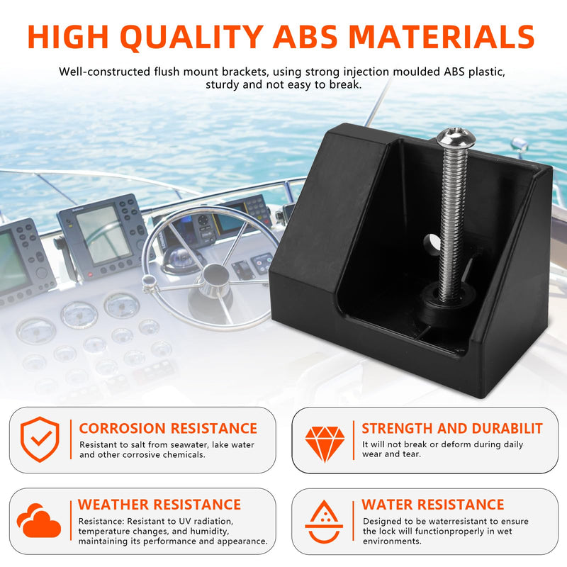 Flush Mount Kit MMB-84, VHF Radios Fixed Mount Flush Mount Brackets Fit for Standard Horizon and Most Standard Fixed Mount VHF Radios