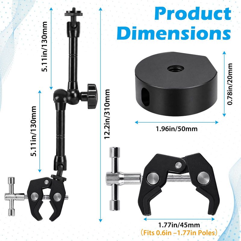 2024-2026 Starlink Mini Clamp Mount RV Adjustable Arm & Pipe Adapter