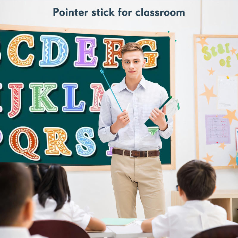 10 Pcs Pointer Stick for Classroom, Colorful Finger Pointer Stick,Cute Teacher Pointer Stick, Finger Pointers for Kids Reading, Finger Pointer Stick