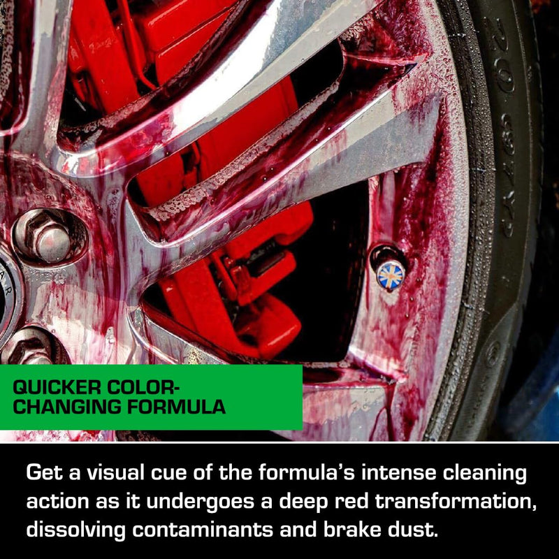 Ethos Wheel Cleaner Spray - Iron Remover Car Detailing - Rim Cleaner Spray Brake Dust, Iron Remover - Color Change Technology - Professional Strength Formula - Brake Dust Remover 16-oz