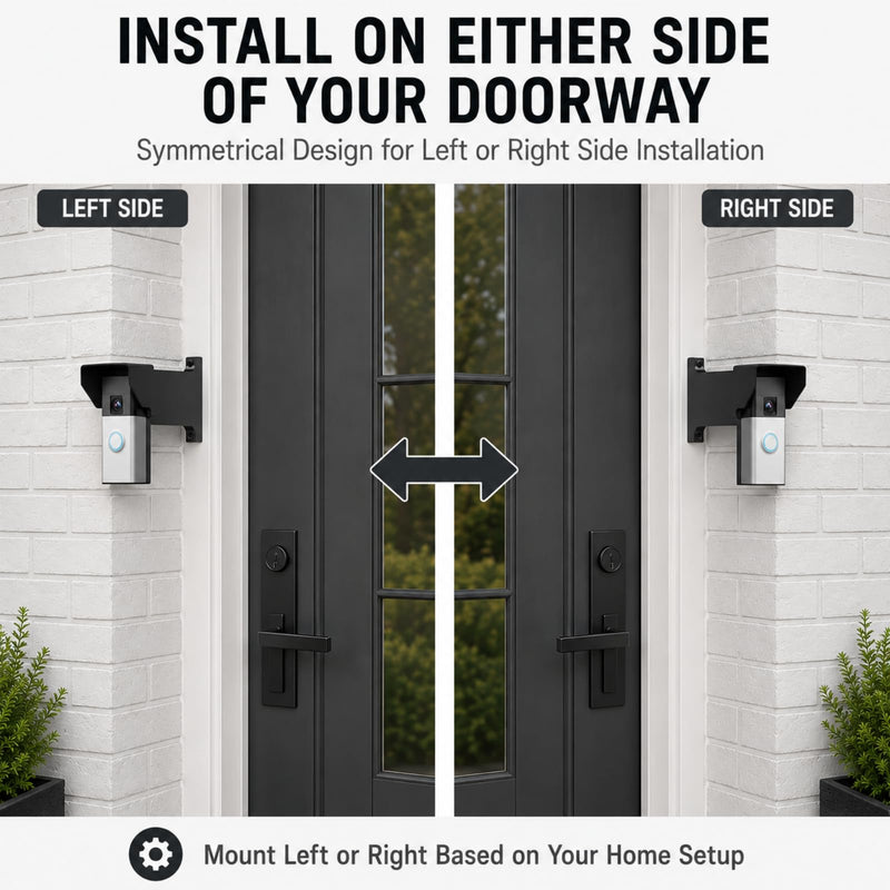 Doorbell Extender Mount Compatible with Some Doorbell, Multiple Sizes Video Doorbell Mount, Anti-Glare & Rain Anti-Splash Mounting Bracket Get Better View (2-1/4") 2-1/4"