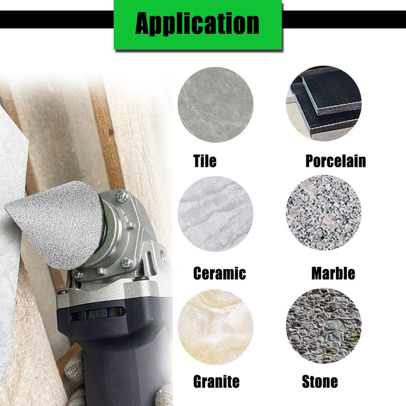 1-1/2"(38mm) Diamond Beveling Chamfer Bits, 5/8”(15mm) Diamond Finger Milling Bit, Diamond Countersink Drill Bit for Existing Holes Enlarging Shaping Trimming in Tile Marble Glass Granite 1-1/2"(38mm) & 5/8”(15mm) Black