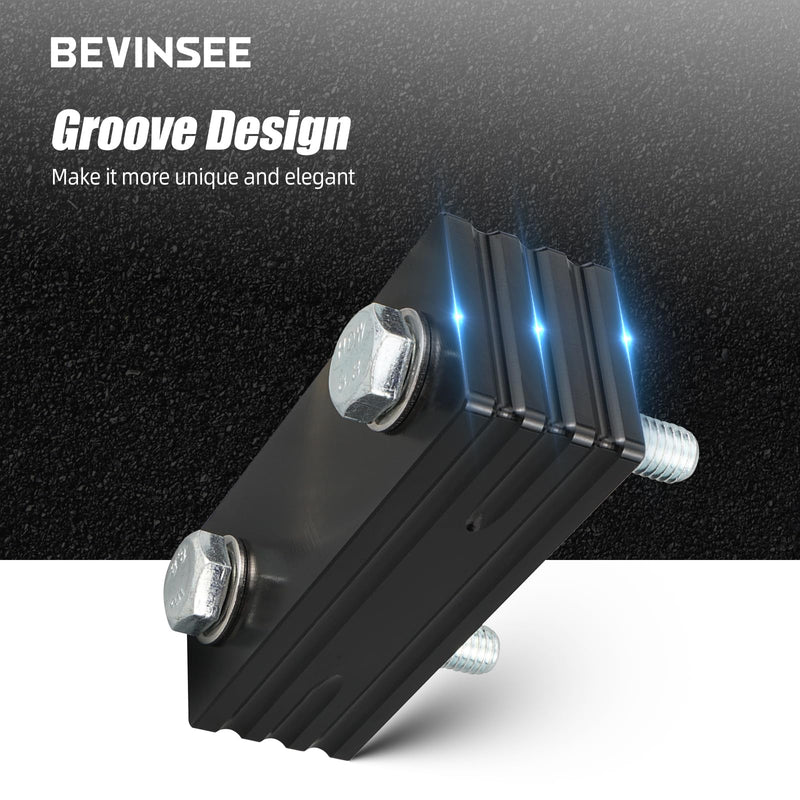 Bevinsee Hood Vent Space Riser Spacer Kit Compatible with Jeep Cherokee XJ 1984-2001 Black
