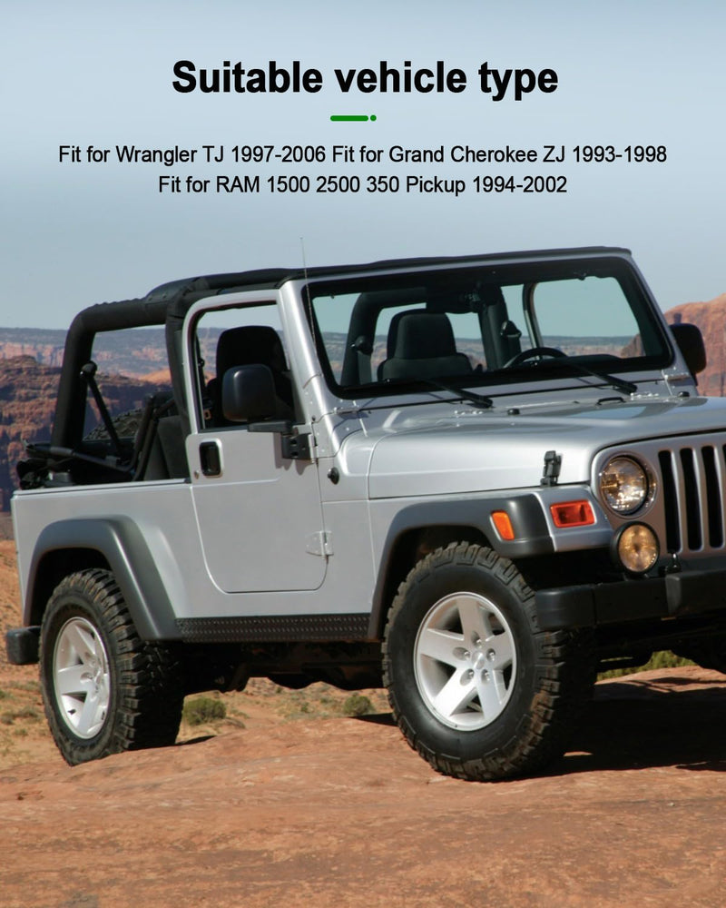 2 Pair Front Rear Bump Stop Replace 52087636AC Fit for Wrangler TJ 1997-2006 Fit for Grand Cherokee ZJ 1993-1998 Fit for RAM 1500 2500 3500 Pickup 1994-2002, Suspension Jounce Bumpers for Left & Right
