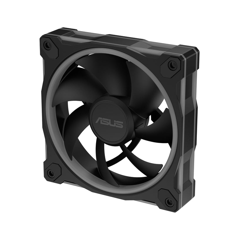ASUS Prime MR120 ARGB Fan Black Triple Pack, 28mm Extra-Thick Frame, Quiet, high-Performance Cooling with PWM, 20 ARGB LEDs with Dual-Sided Frame Lighting, Aura Sync, 2 Year Warranty 3 Pack MR120 ARGB|Black
