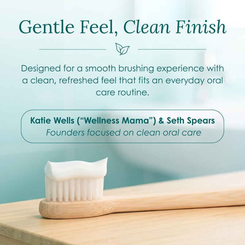 Wellnesse Hydroxyapatite Toothpaste, Fluoride Free, Whitening Toothpaste, Remineralizing Enamel Care, Xylitol Formula for Sensitive Teeth and Daily Oral Care, Fresh Mint, 4 Oz, Pack 3 4 Ounce (Pack of 3)