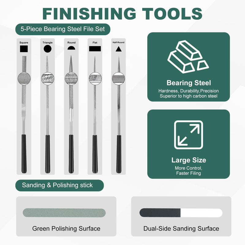 3D Printer Tools Kit, 100pcs 3D Printer Accessories for All FDM/SLA Printers Includes Deburring Tool,Cleaning Kit, Sanding Kit, Nozzle Cleaning Needles, Scraper Tools, Maintenance kit, Brushes