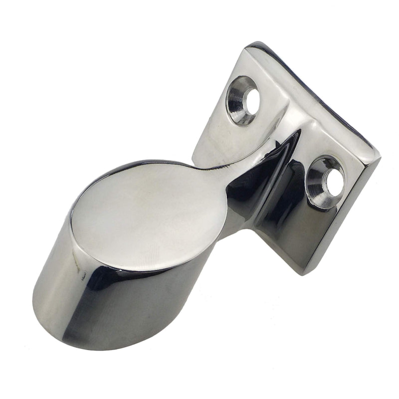 Pair Heavy Duty 316SS 60°Marine Boat Stanchion Hand Rail Fitting Left-Front for 1" Tube End For 1" tube