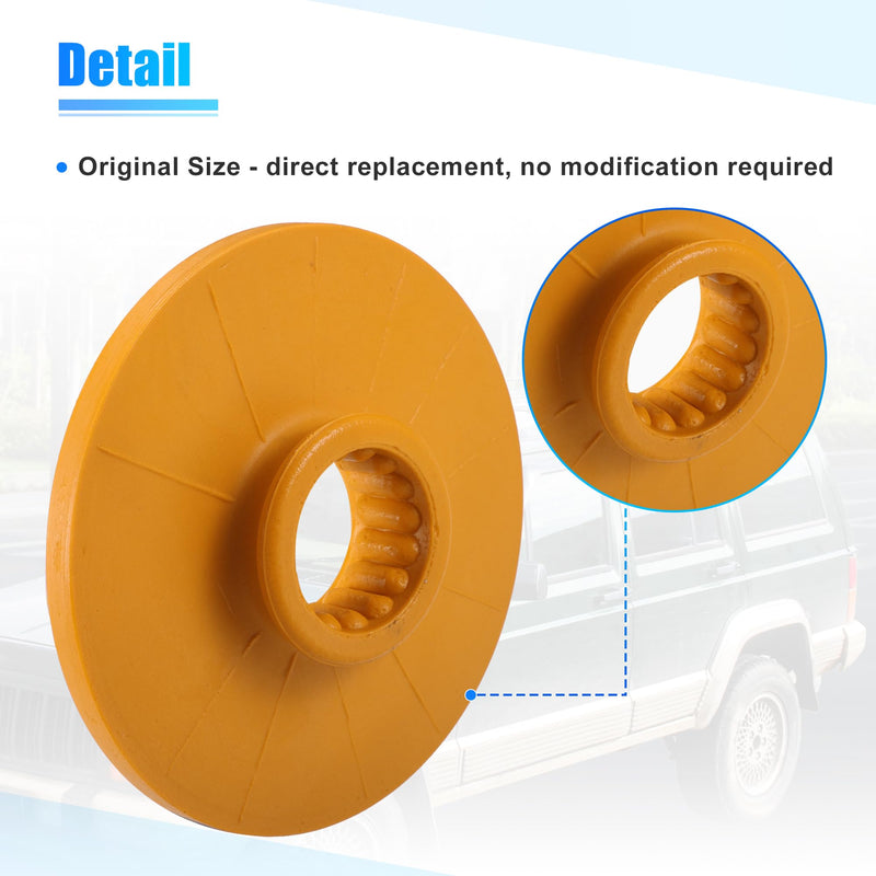 X AUTOHAUX 2pcs 5.31 Inch Rear Suspension Bump Stop Strut Bumper Bump Stop for Chevrolet Impala 2014-2020 No.13330714 Rubber Yellow