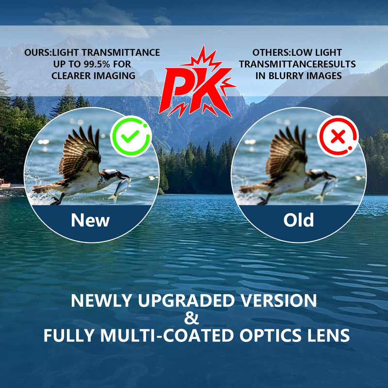M.A.K 10x25 Compact Binoculars HD Lens Lightweight Mini Pocket Telescopes | FMC Fully Multi-Coated Lens for Bird Watching, Concerts, Travel, Hiking, Sports Games, Outdoor Adventures