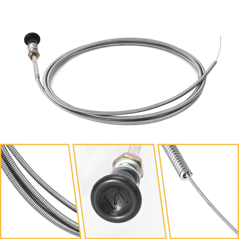 60-122 Push Pull Choke Cable Replacement for Lincoln F162 F163 SA200 SA250, Universal Carburetor Push Pull Choke Control Cable for 290-835 290835 Lawn Tractor Mower 96" Conduit Go Kart Carts