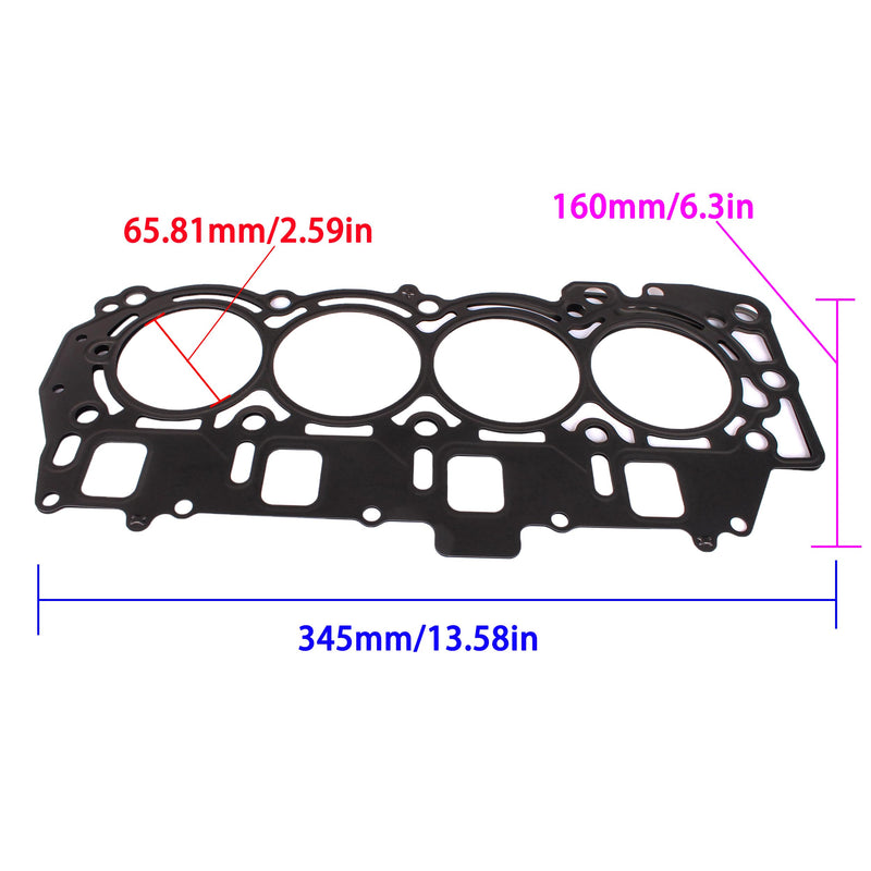 Outboard Engine 6C5-11181-01 00 Cylinder Head Gasket for Yamaha Boat Motor 4-Stroke 4-Cyl 50HP 60HP